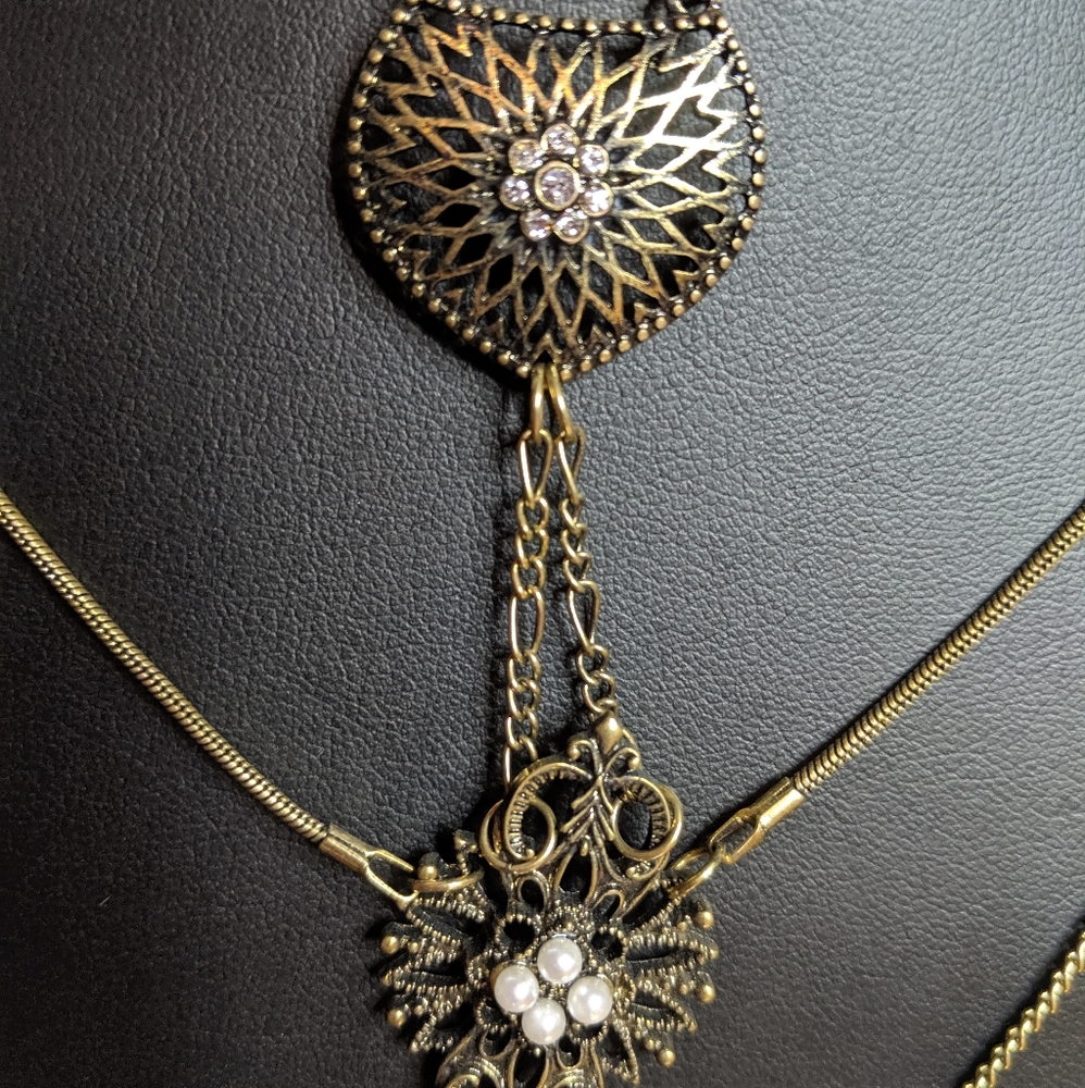 Necklace Gold Cross Pendant Free Press - Picture 7 of 8